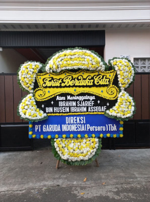 Papan Bunga Duka di Sidomulyo Timur