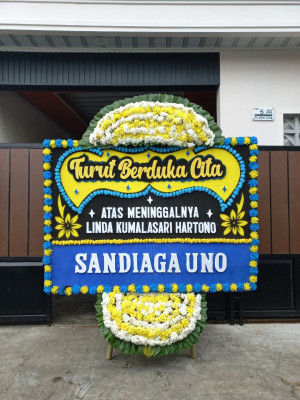 Papan Bunga Duka di Sidomulyo Timur