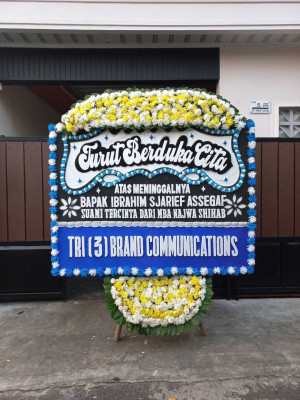 Papan Bunga Duka di Sidomulyo Timur